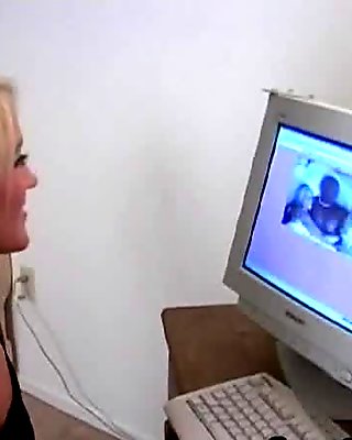Mature european lady sonia gets off watching past videos