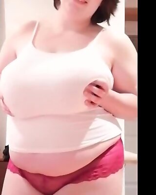 Huge Tits Tight White Tank Top