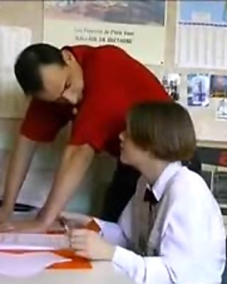 MILF Teacher Giving Head to Her Pupil