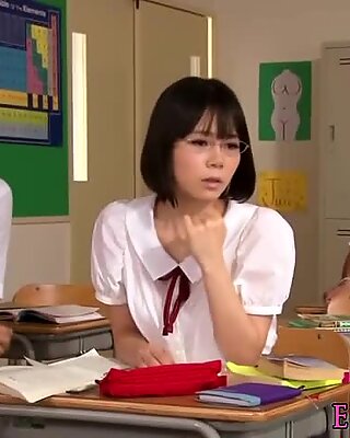Cute squirting asian schoolgirl Yui Tsubaki