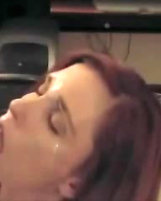 Cheating mature wife gives her studs big cock a blowjob and gets big load of cum to swallow